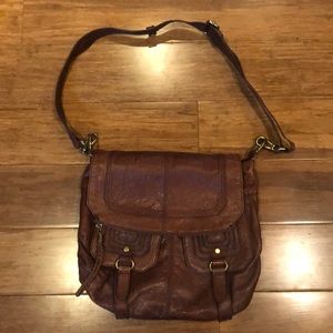 The Sak Leather Messenger Bag/Purse